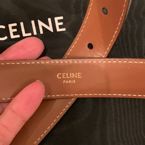 Celine Medium Triomphe natural belt - Picture 9 of 14
